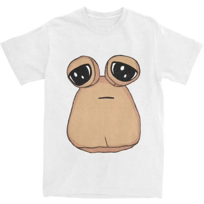 Neglected Pou My 애완 동물 외계인 의류 셔츠 남녀공용, Maw 애니메이션 게임, 크레이지 코튼, 독특한 티