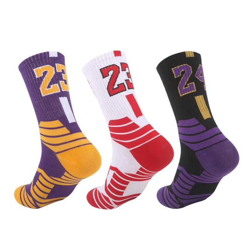 

Basketball Professional Sweat-absorbing Non-slip Wear-resistant Stockings Socks Football Socks Men Sports Leisure Training Socks