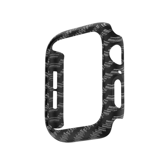 Cover for Apple Watch Case 45mm 41mm 44mm 40mm 42mm 38mm Accessories PC Protector bumper iWatch for Iwatch Series 7 SE 6 5 4 3 2 Carbon Black