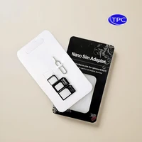 20 Sets Micro Nano SIM Card Adapter Connector Kit For iPhone 6 7 Plus 5S Huawei P8 Lite P9 Xiaomi Note 4 Pro 3S Mi5 Sims Holder 1