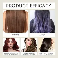 New 200ml Black Hair Color Dye Hair Shampoo Cream Organic Permanent Covers White Gray Shiny Natural Ginger Essence For Women Men 2