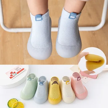 Infant Baby Spring Summer Soft Sole Sock Shoes Cute Animal Unisex Toddler Non-Slip Floor Socks for Kids 0-3T Lightweight Prewalker 1