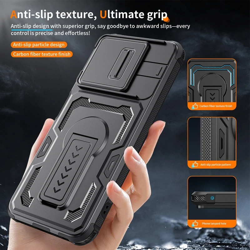 Heavy Duty Lens Protector Case with Kickstand