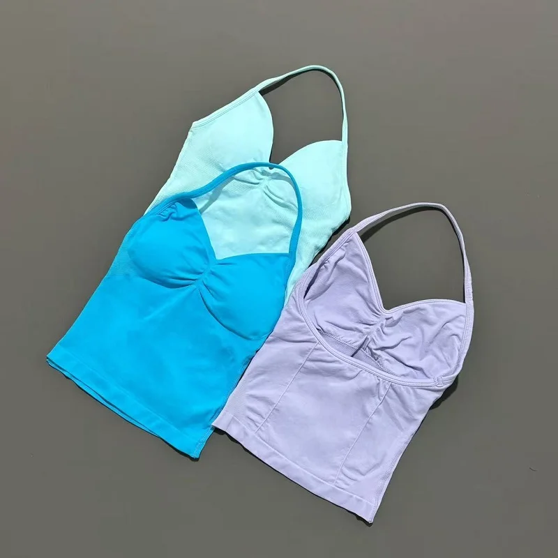 HISTELLO Df Dupe Gym Longline Strappy Top Yoga Vest Woman Backless Tank Tops Sports Fitness Bras Running Workout Gym Halter 104 S67be8c87c50f4b379acc9ee0eb7d290c2