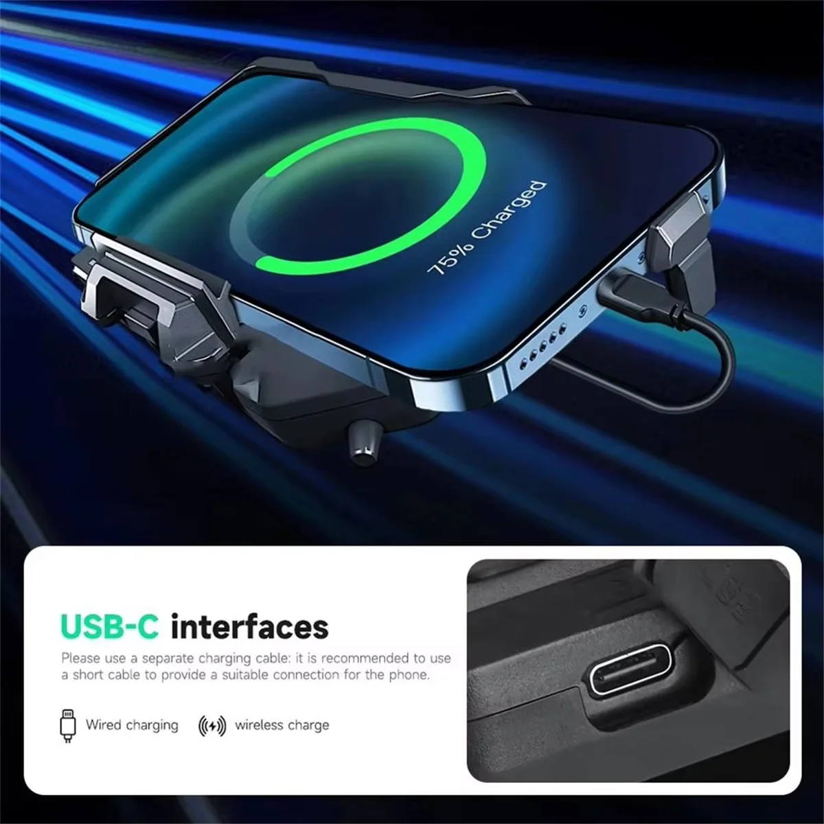 ABAN For R1250GS ADV 무선 충전 휴대 전화 네비게이션 브래킷 R1250GS R1250GS 오토바이 무선 충전