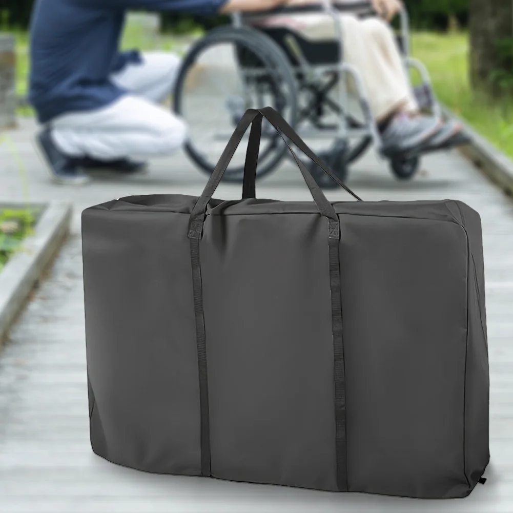 Oxford Cloth Storage Bag Reusable Wheelchair Protective Cover Large Capacity Chair Walker Bag for Beach Chair Camping Table