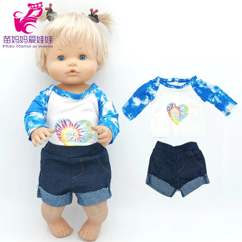 40 Cm Nenuco Doll Ropa Y Su Hermanita 17 "Baby Doll Clothes Summer Shirt Toys Indossa