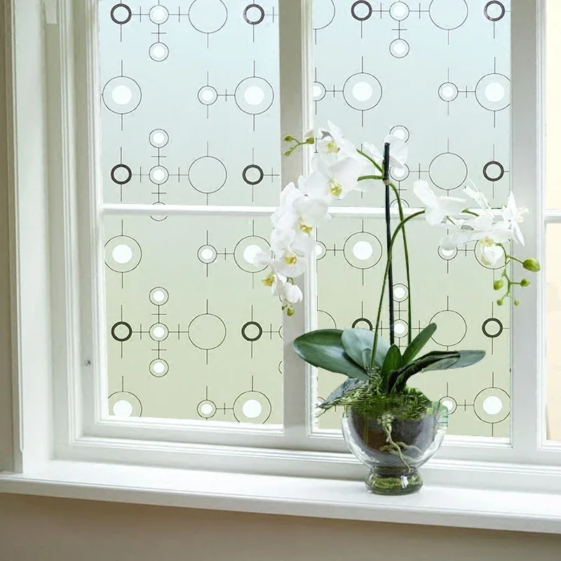 Decorative Privacy Window Film Window Privacy Film for Bathroom Bamboo Sliding Door