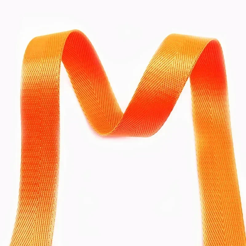Solid Color Nylon Webbing Ribbon - 5 Meters, 1mm Thick, Multiple Width Options for DIY Projects and Sewing Accessories