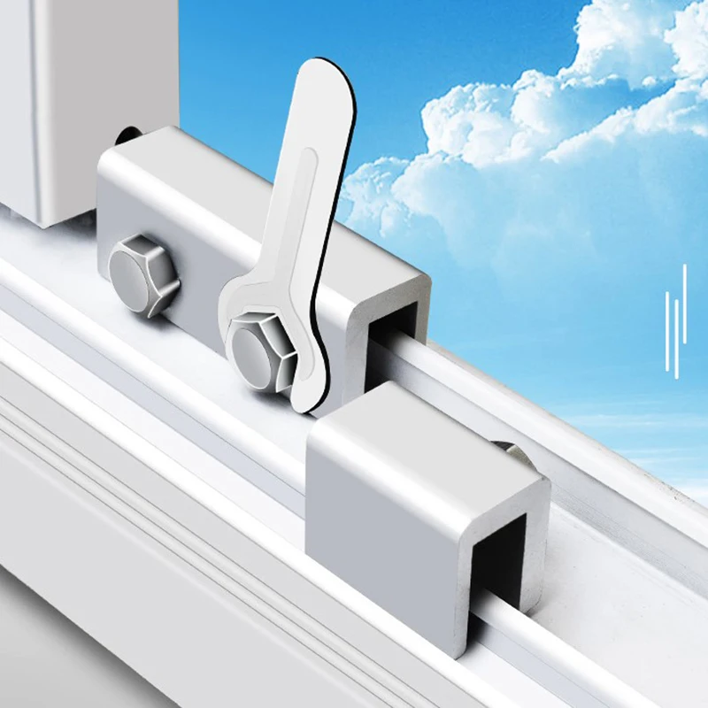 Sliding Sash Stopper Cabinet Locks Straps Doors Security Anti-theft lock Window Sliding Door Baby Kids Child Safety Doors Lock