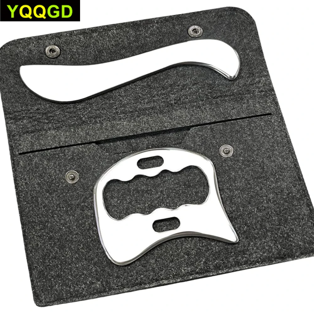 Nanshy Gua Sha Stainless Steel - Gua Sha per massaggio viso in acciaio inossidabile