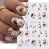 3D Golden Fall Nail Stickers Black Gold Leaf Cotton Flowers Transfer Decals Nail Adhesive Sliders Manicure New Design Decoration 3