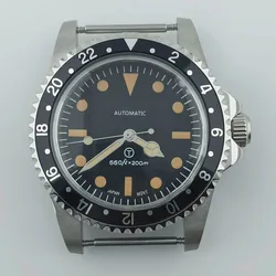 NH35 Case 39.5mm Acrylic glass or sapphire crystal Diver Retro watch Men Watch NH35 NH36 Movement Watch Accessories
