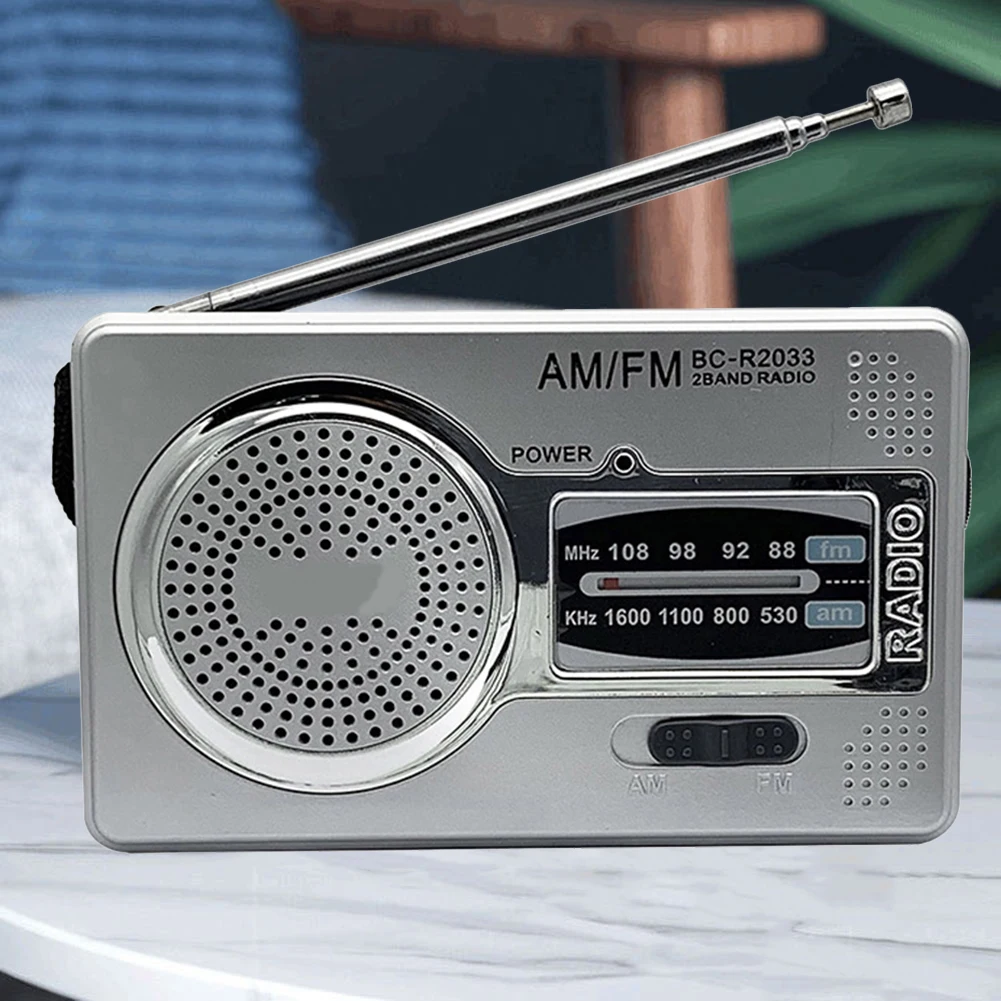 AM FM Portable Radio Dual Band HiFi Music Player Elder Radio Battery Powered Pocket Pointer 3.5mm Jack Built-in Speaker car radio