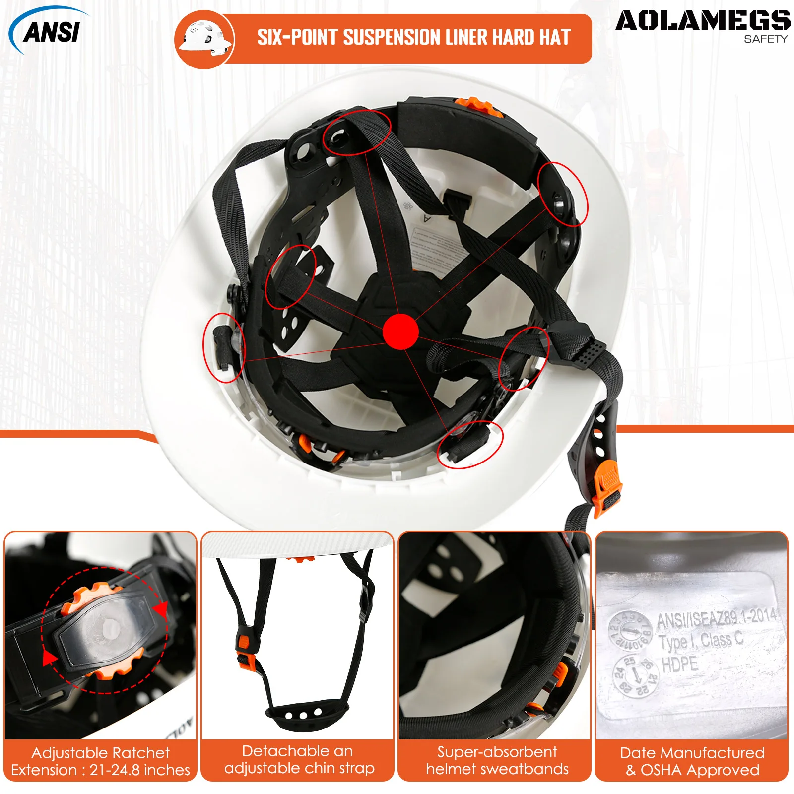 askimページ Safety Helmet with Goggles Construction CE Full Brim Hard