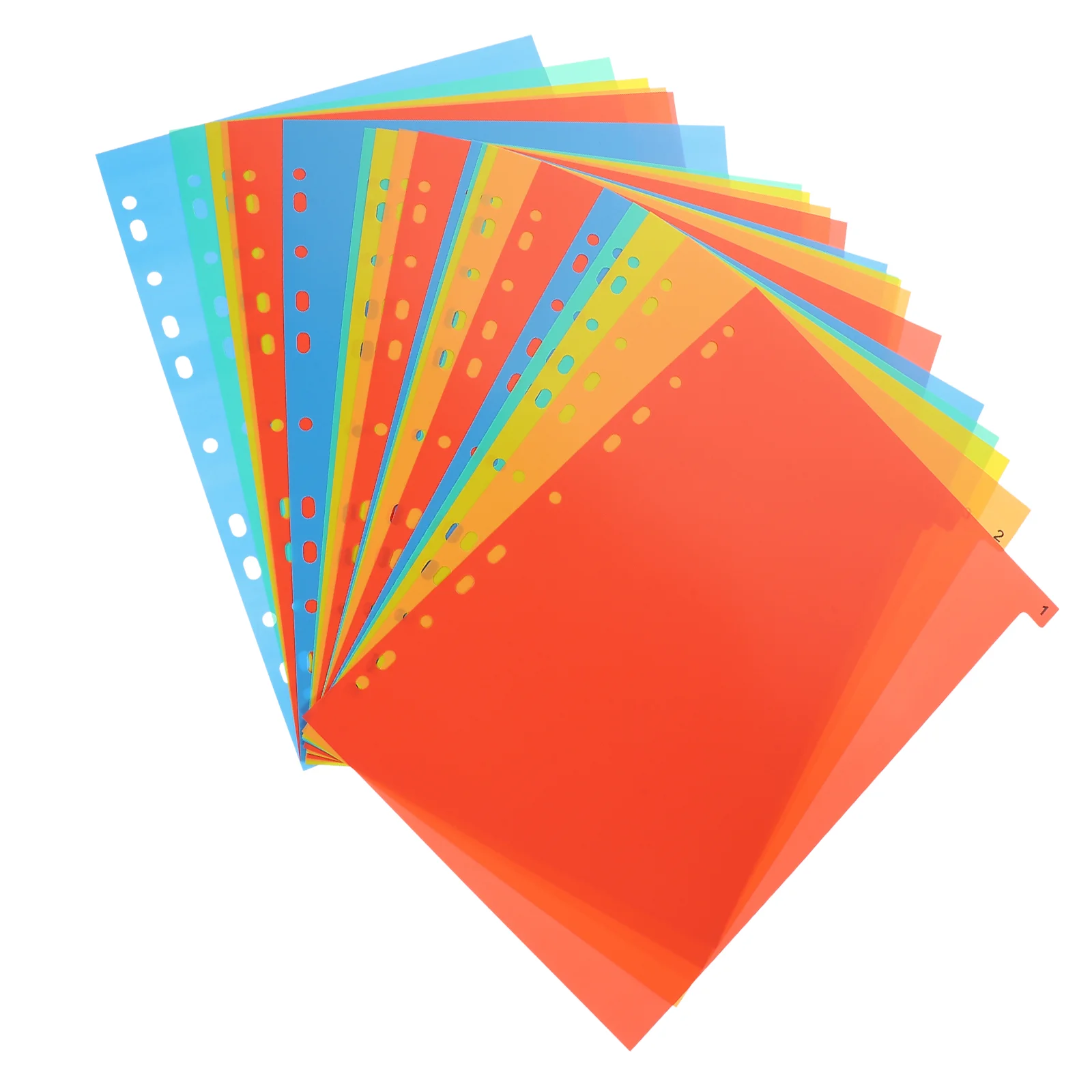 

/ Tab Dividers Binder Plastic Labels Loose Leaf Parts Paper Page Notebook Supplies A4 File Divider For School Office