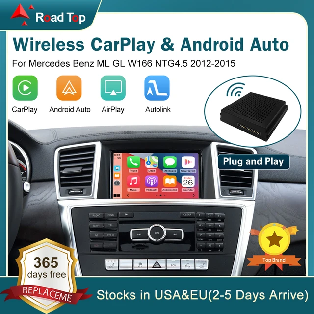 Mercedes Benz Car Class ML/GL W166 NTG 4.5 Wireless CarPlay With Android  Auto Mirror Link, AirPlay Navigation Functions From Carnavigationdvd,  $171.05