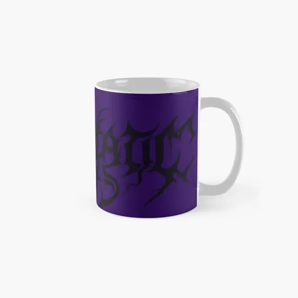 

Purple Necrocatic Games Logo Classic Mug Coffee Tea Drinkware Image Cup Photo Picture Gifts Handle Round Printed Design Simple