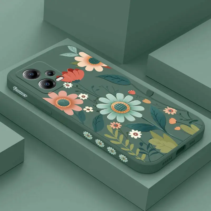 Gorgeous Flower Silicone Phone Case Cover