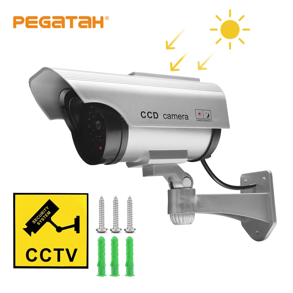 Outdoor Fake Camera Home Security CCTV Waterproof Emulational Dummy Camera IR Flash LED Light Bullet Video Surveillance Camera