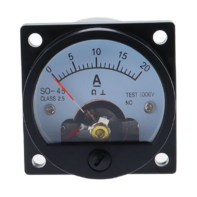 DC ammeter SO-45 analog pointer meter DC1A2A3A5A10A15A20A30A electrical testing current tester