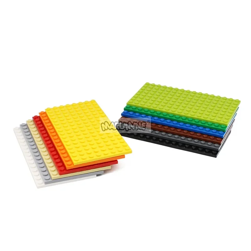 MARUMINE 8x16 Dots Base Plate Particles Building Blocks Compatible 92438 MOC Classic Bricks Accessories DIY Toys for Boys Girls 5