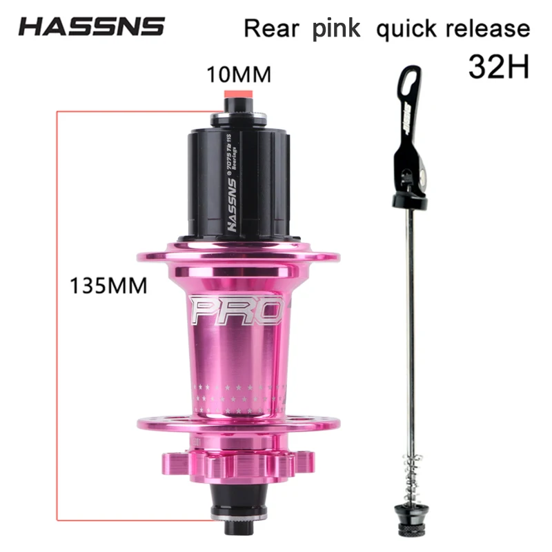 HASSNS PRO7 Mountain Bike Freehub 32H Cube 120Sound 6 Pawls Hub