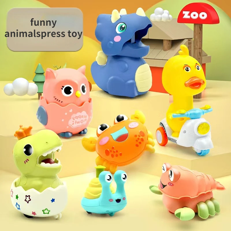 

Children's Toy Gift Press Little Yellow Duck Pull Back Inertia Car Animal Baby Educational Toy Intellectual Development Baby Toy