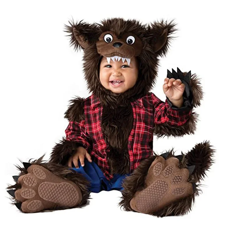 

Wolf and Red Riding Costume Baby Boy Girl Halloween Animal Cosplay Clothes Anime Suit Funny Kigurumis Festival Chiristmas Outfit