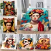 Cartoon F-Frida Printed Blanket Picnic Blankets Warm Blanket Soft and Comfortable Blanket Home Travel Birthday Gift 1