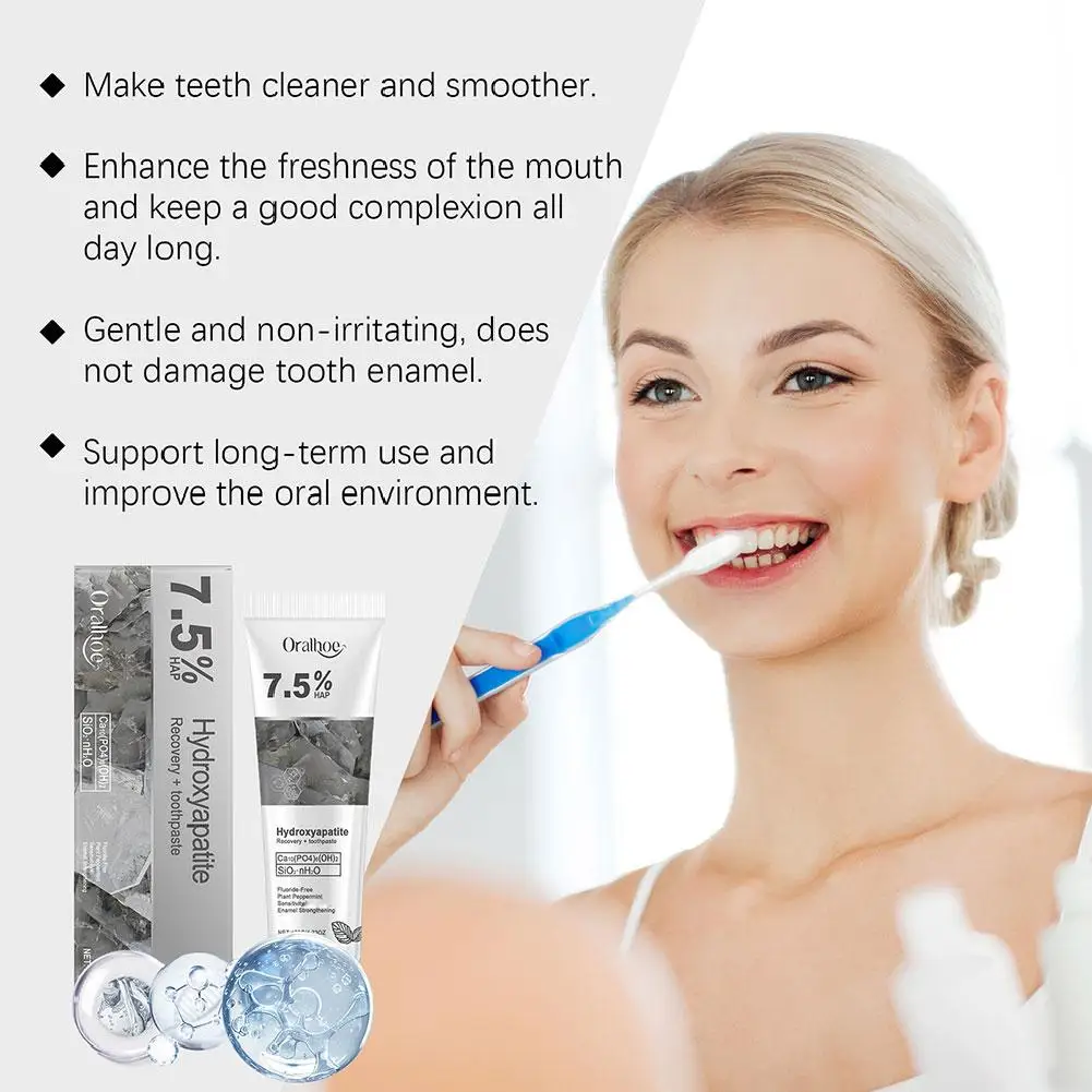 Toothpaste Whitening Removes Stains Tartar Freshens Breath Supports Gum Health Daily Care