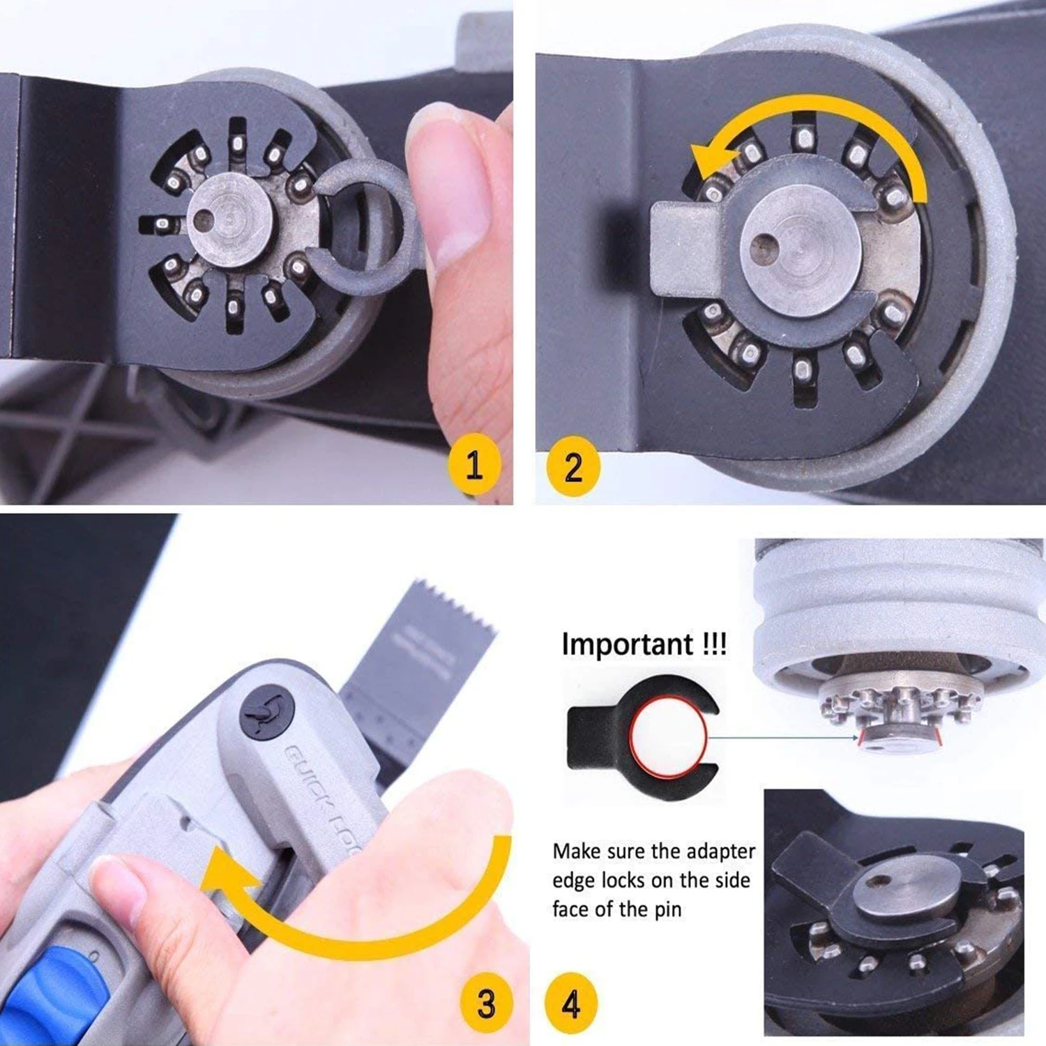 EZARC 3PCS Oscillating Multitool Blade Carbide Teeth Saw Blades Power Tool Accessories For Hard Material Metal Cutting saw blades,cutting saw blades,cutting blades