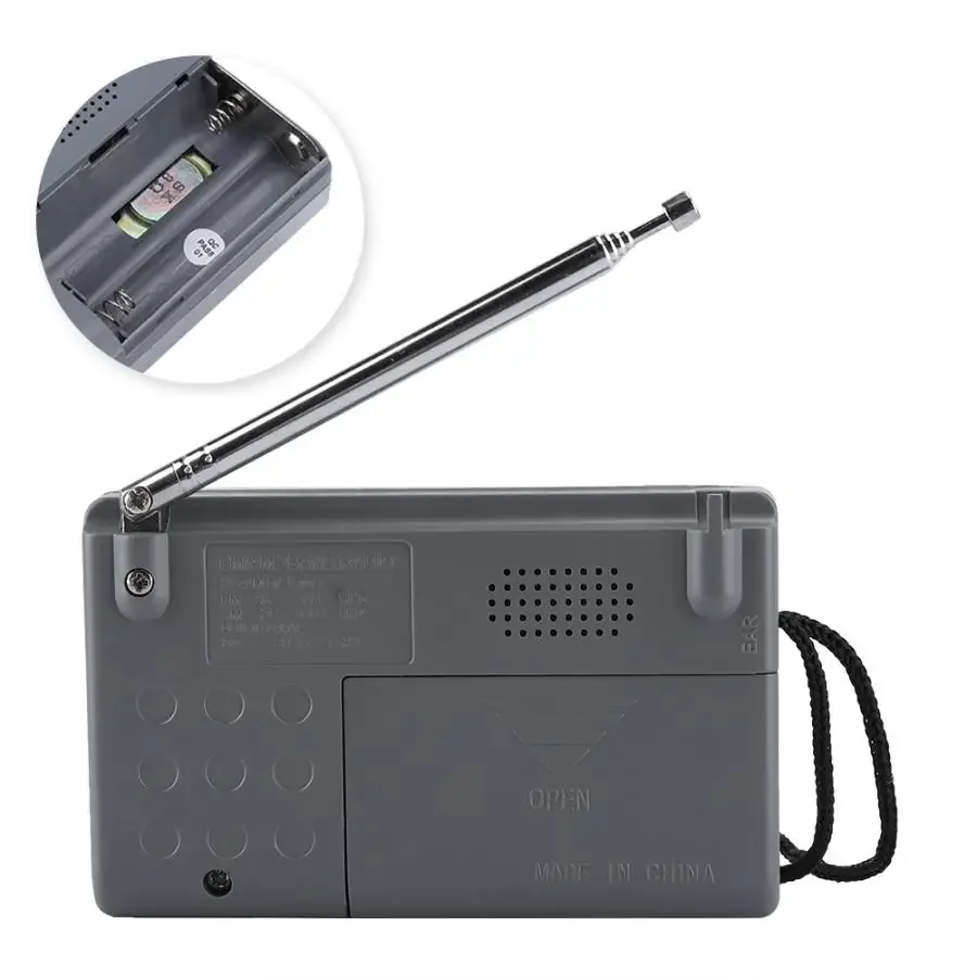 AM/FM Old Fashion Radio Multi-function Mini Pocket AM/FM BC-R119 Radio Speaker Receiver Telescopic Antenna radio receiver