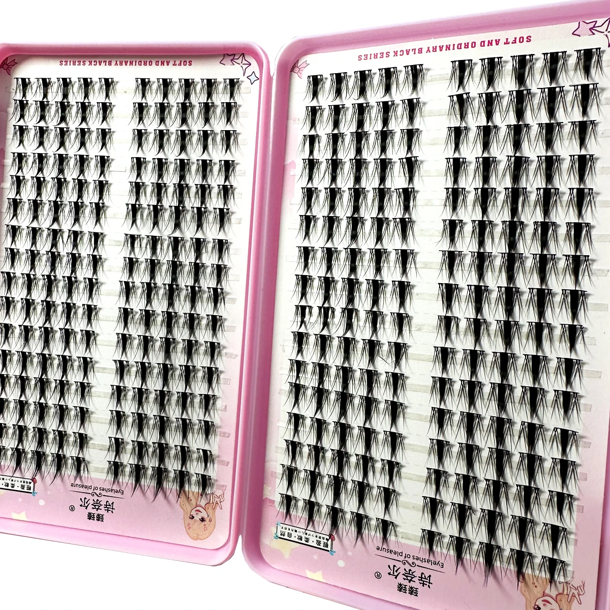 High-Capacity Individual Lashes 12/13/14mm Cluster Lashes Fluffy Natural Look DIY Eyelash Extension False Eyelashes Makeup