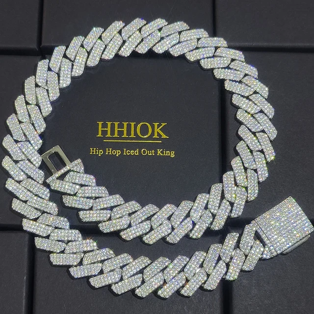 2 Piezas Relojes De Hombre Con Pulsera Diamante Bling Miami Cadena Cubana Pulsera Con Hip Hop De Oro De Lujo Mujeres I.497294518 - Foto 9