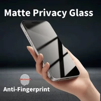 1-5Pcs Matte Privacy Tempered Glass Screen Protector For iPhone 17 16 Pro Max Air 16e 15 14 Plus 13 11 12 XS XR Dust Free Instal 5