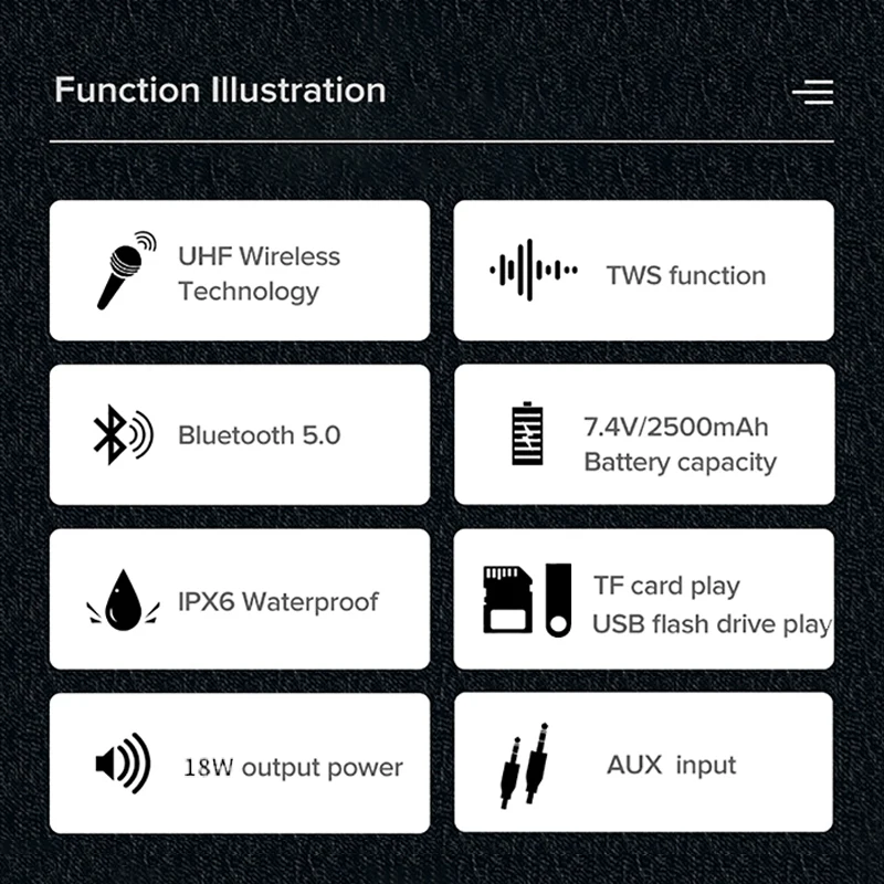 marque generique - SHIDU Bluetooth amplificateur de Voix 18W avec