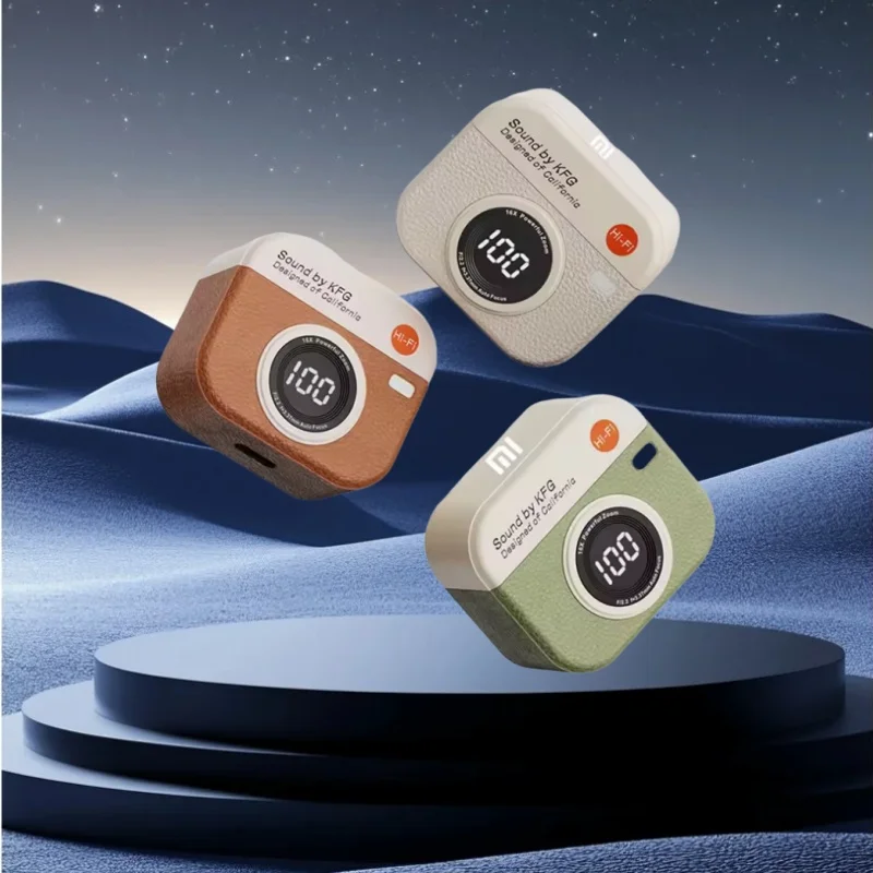 Wireless Bluetooth Headphones with Digital Display and Waterproof Earbuds