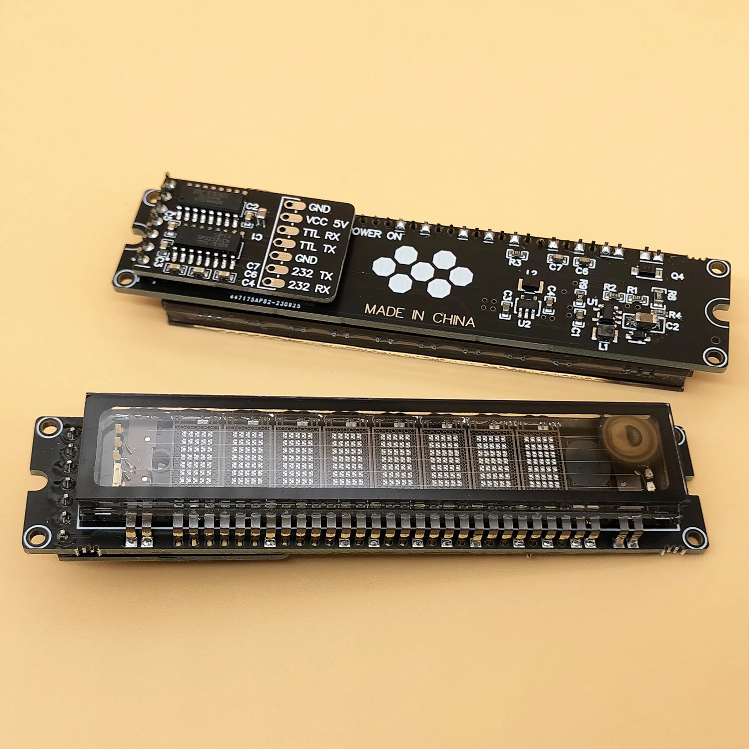 8 Bit 16-Bit Dot Matrix Board VFD Module Screen Graphical Lattice for Arduino C51 STM32 Microcontroller VFD Fluorescent Display 4