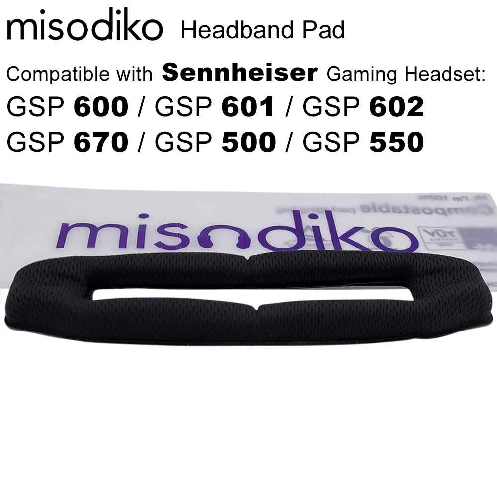 

Повязка на голову misodiko сменная для игровой гарнитуры Sennheiser GSP 670/ 600/ 601/ 602/ 500/ 550