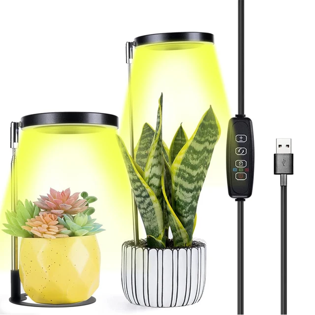 Növelje A Világos, Teljes Spektrumú Led Növényi Fényt Beltéri Növények Magasságához, Állítható Termesztési Lámpa 3/9/12H Tompítható Fényerővel