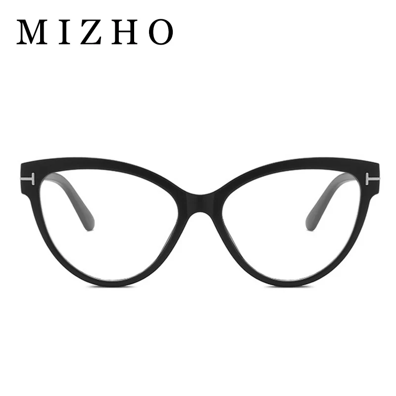 

MIZHO Anti Blue Ligth Glasses Frame Women Cat Eye Spectacles Frames Computer Decorative Eyeglasses Laides Trendy Eyewear