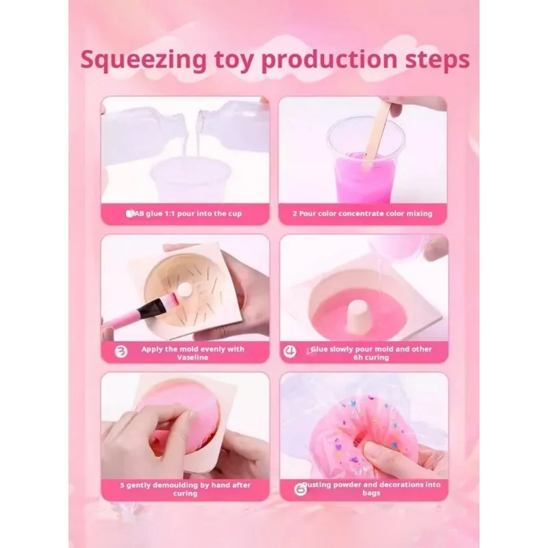 Ultimate DIY Squishy Making Kit with Kawaii Cat Paw Cartoon Storage Box