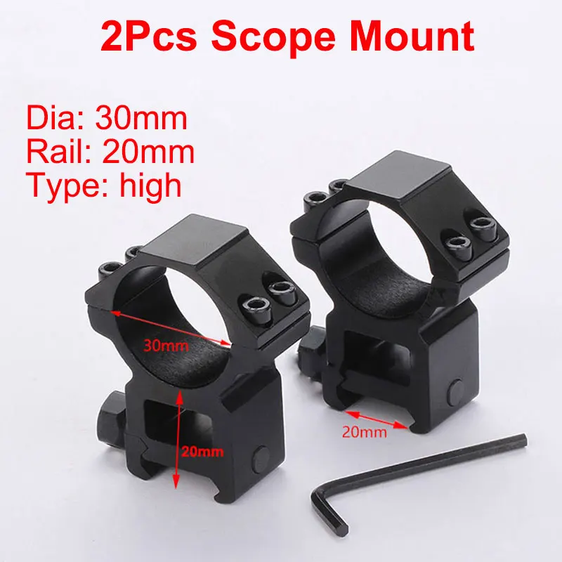 Moe Rail Anillos De Montaje ToopMount - Para Miras 30/25.4 Mm (Riel Picatinny/11 Mm) Mira