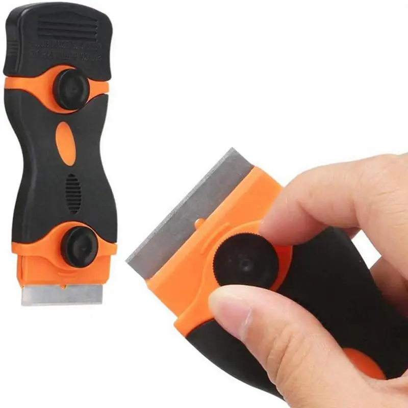 

Decal Remover Scraper Multi-Purpose Razor Blade Scraper Razor Scraper With 30pcs Extra Blades Cleaning Scraper Tool Window