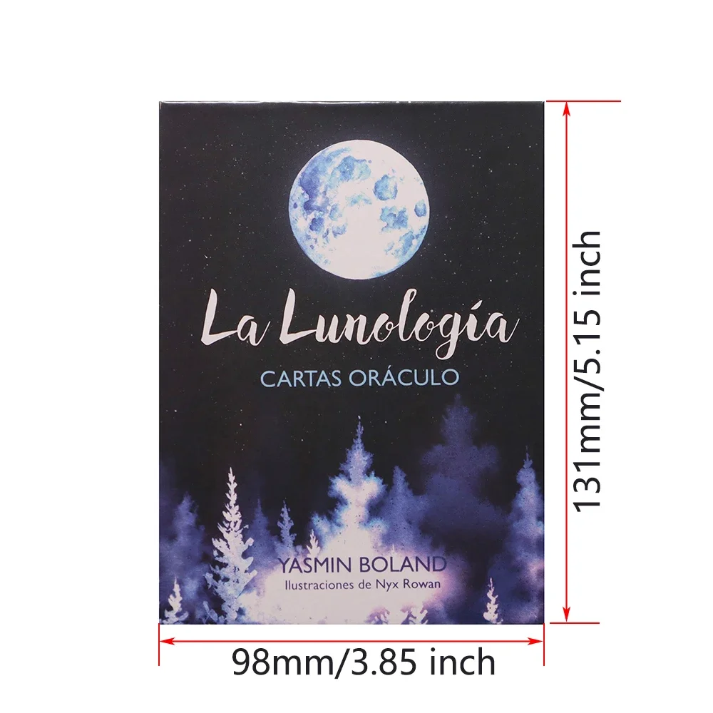 La Lunología Cartas Oráculo en Español 44 Cartas Tamaño Grande 12x8 7cm con Caja Dura y Guía en PDF Inspiradas en las Fases Lunares