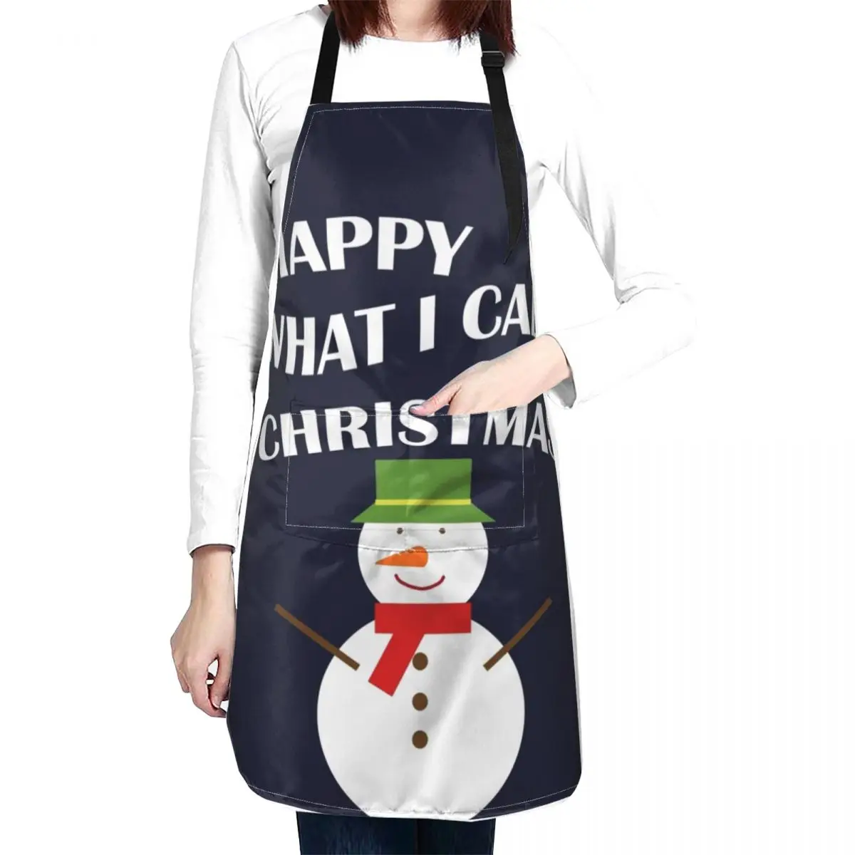 

Happy What I Call Christmas Apron Apron Kitchen Man Chef jacket men apron with personal logo