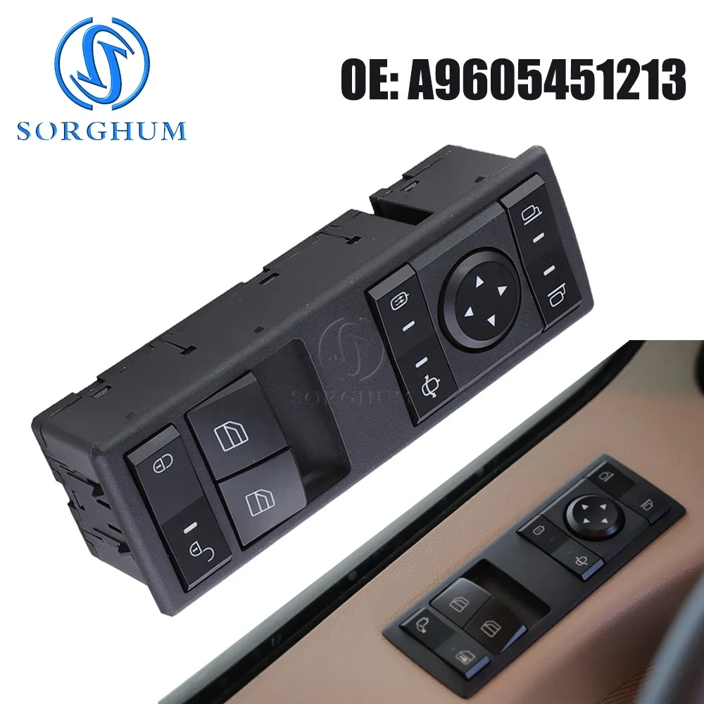SORGHUM For Mercedes Benz Actros MP4 Truck Spare Parts Power Master Window Control Switch A9605451213 A9605450813 A9605450913