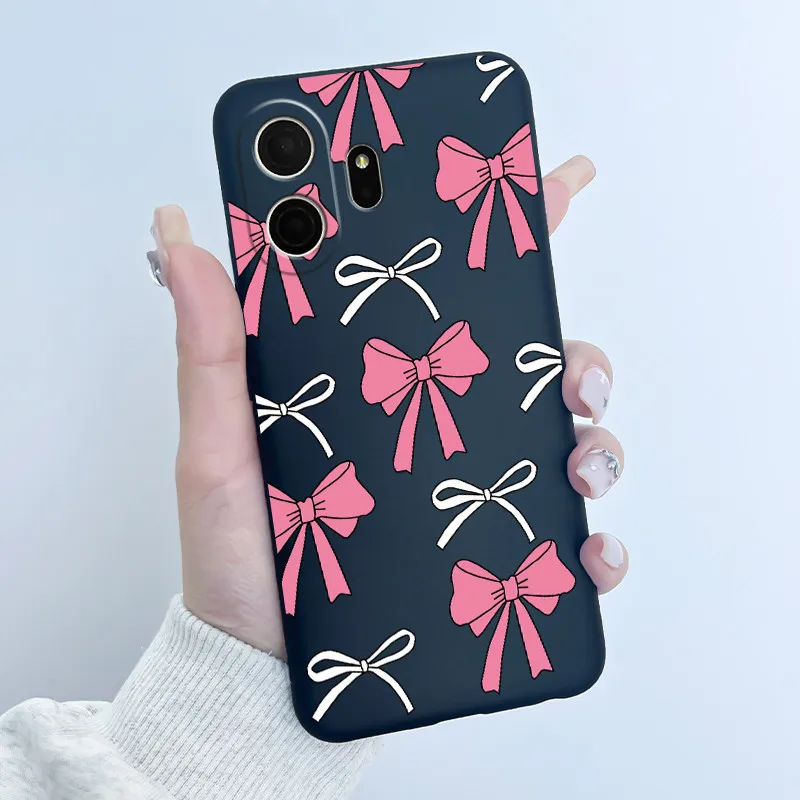 Luxury Cute Love Rabbit Soft Black TPU Silicone Phone Case Back Cover