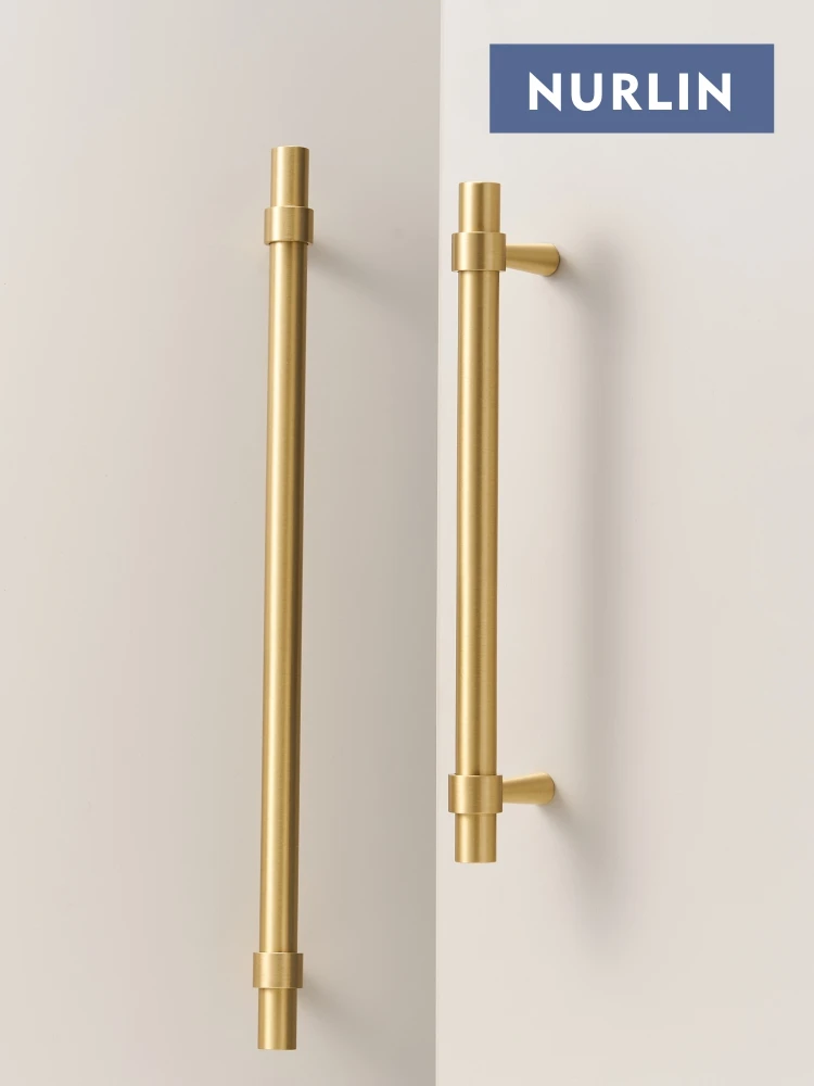 Nurlin solide brossé Antique laiton Bronze 500mm 19.5 ''pouces tirer boutons de cuisine T bar meubles armoire appareil poignée